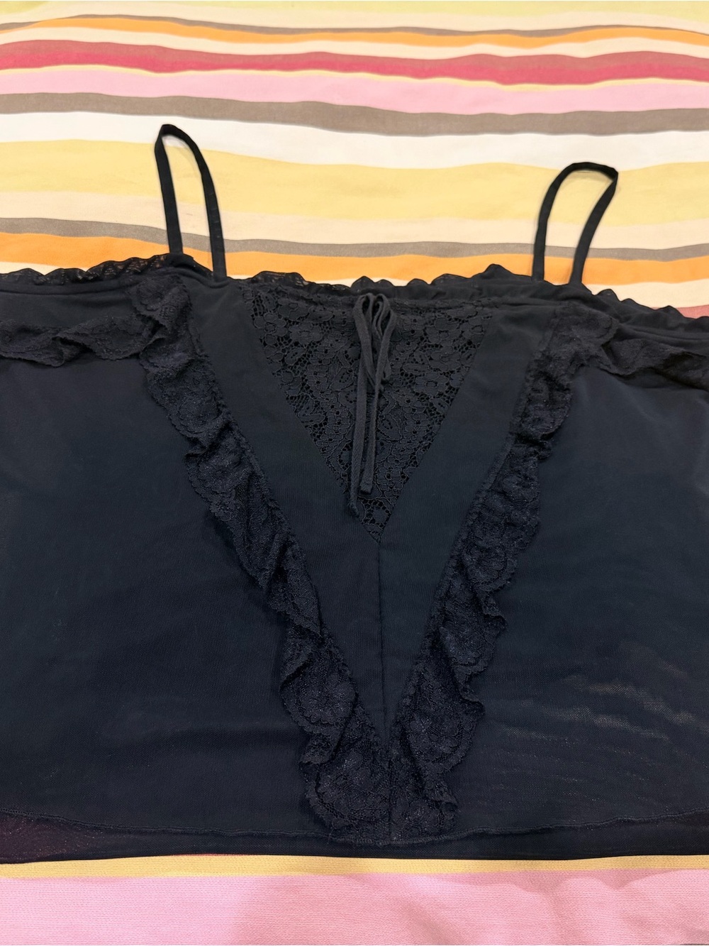 Torrid Black Lace-Trim Off-Shoulder Women's Top